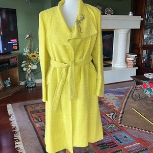 Coat & Matching Sheath Dress Vintage Ann Klein New York